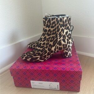 Tory Burch Animal Print Booties